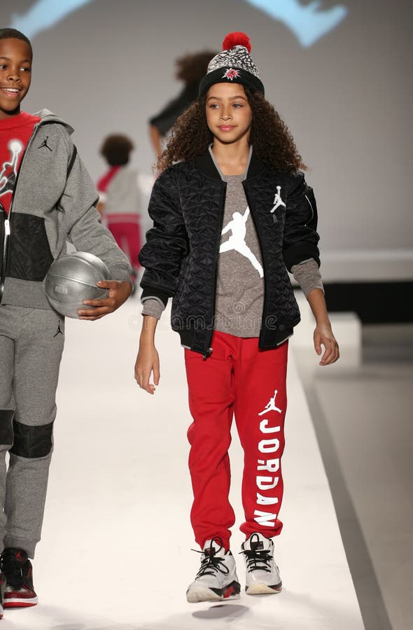 Models Walk the Runway at Nike Levi S Kids Show during Mercedes-Benz Fashion Fall 2015 Editorial Photography - Image of converse, global: 51215112