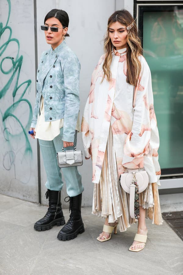 Models Wears Trendy Clothes during the Armani Fashion Show at the Women`s  Fashion Week Fall / Winter 2020 in Milan Editorial Stock Image - Image of  gucci, shoes: 175160359