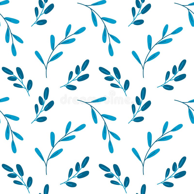 Modelul ramificației. Model fără sudură florală. Tiparul fără sfârșit poate fi utilizat pentru pagina Web de tipare a ziarelor de stock illustration