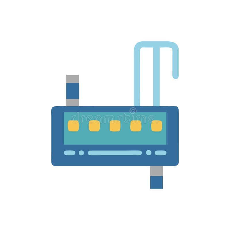 Modem avansat prin cablu pentru transfer de date îmbunătățit royalty free illustration