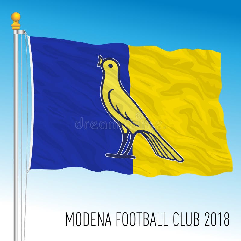 Modena Football Club 2018 Flag with New Logo Editorial Photography -  Illustration of flag, design: 250205222