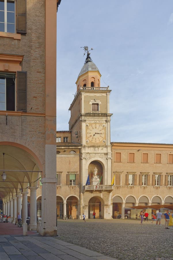 Il Palazzo Comunale, Il Municipio Di Modena Immagine Stock Immagine
