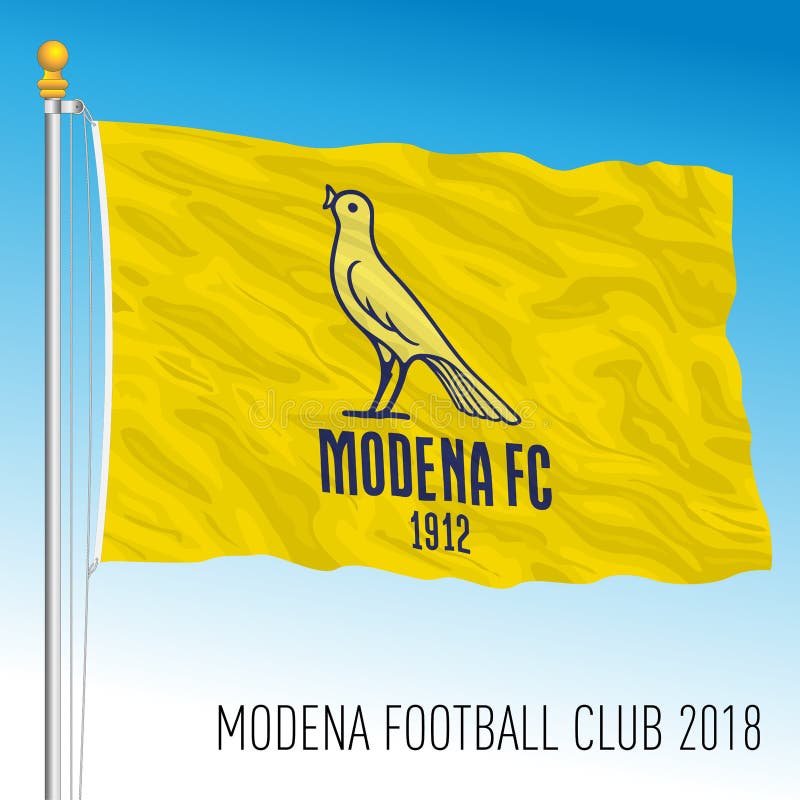 Modena Football Club 2018 Flag with New Logo Editorial Photography -  Illustration of flag, design: 250205222