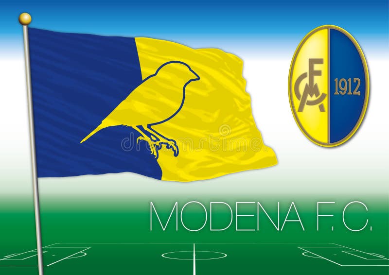 Modena F.C. Football Club Brand Logo with Flag Editorial Image -  Illustration of four, goals: 245650220