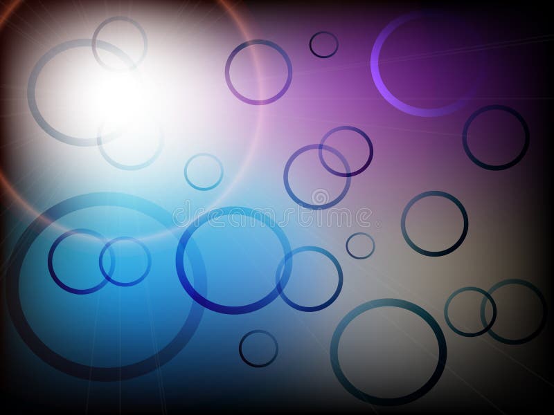 Modern abstract background with colorful circles with gradient