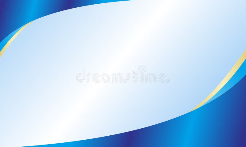 A Modern Abstract Background Design with a White Diagonal Curve Layered Over a Blue Gradient and Subtle Gold Trim vector illustration