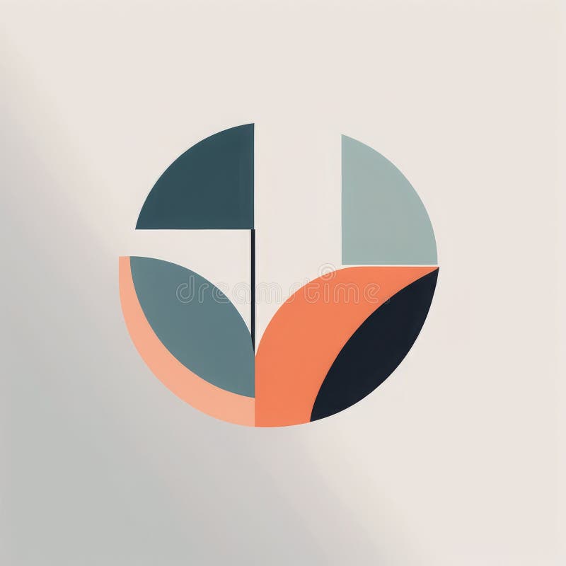 Modern abstract background. abstract minimal geometric shape stock illustration.