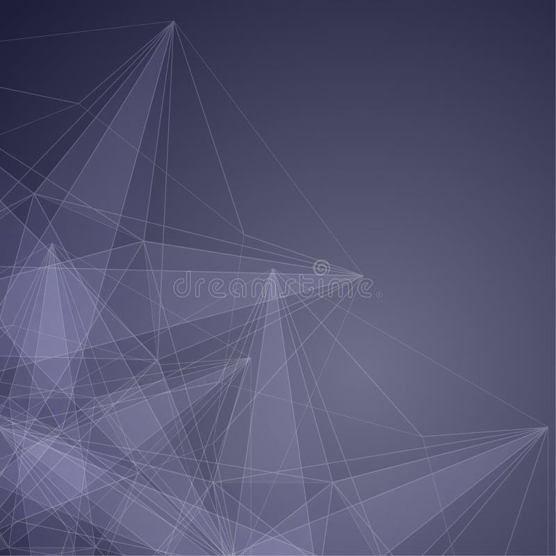 Modern Abstract Background with transparent Mesh and glowing l royalty free illustration