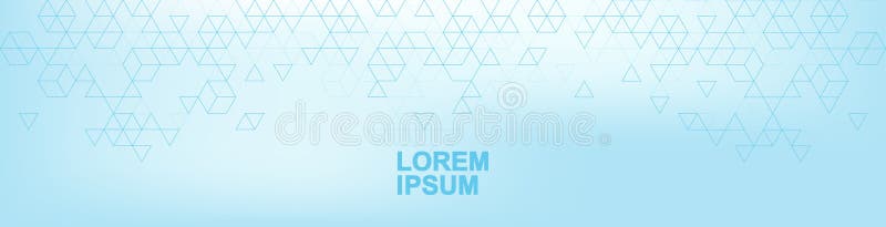 Modern abstract background with triangle and hexagon shapes pattern. Triangular geometric texture for header, web banner stock illustration