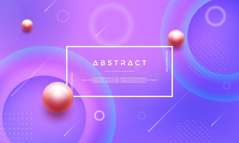 Modern abstract blue, pink, purple background with three pearl balls. Can be used for your posters and more, text and design