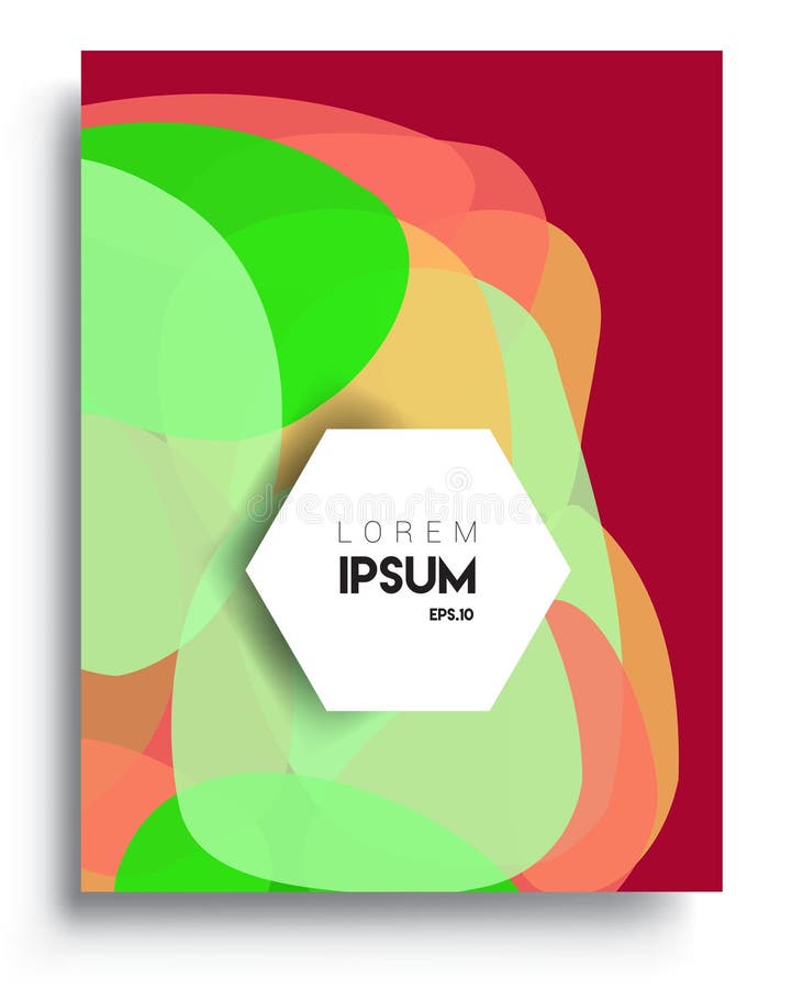 Modern Abstract Covers. Cool Gradient Shapes Composition, Vector Covers