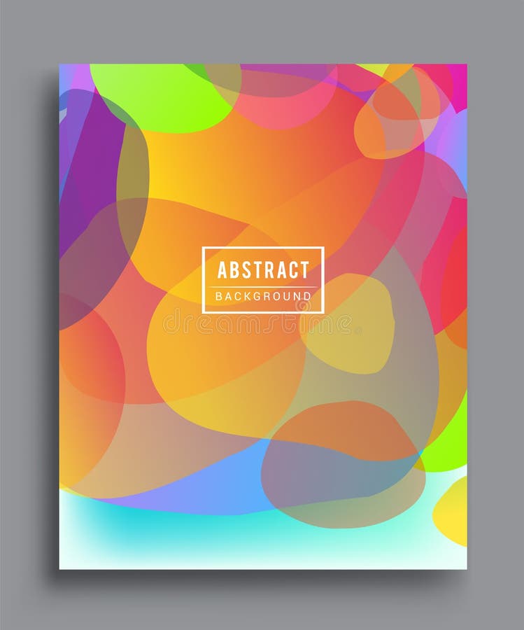 Modern Abstract Covers Set. Cool Gradient Shapes Composition, Vector