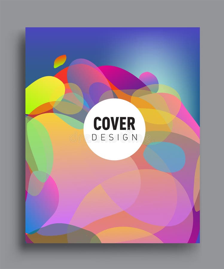 Modern Abstract Covers Set. Cool Gradient Shapes Composition, Vector