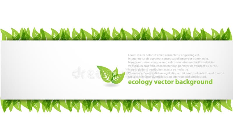 Modern abstract ecology banner