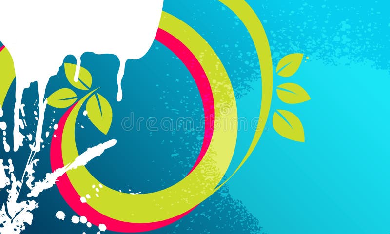 Modern abstract floral business background royalty free illustration