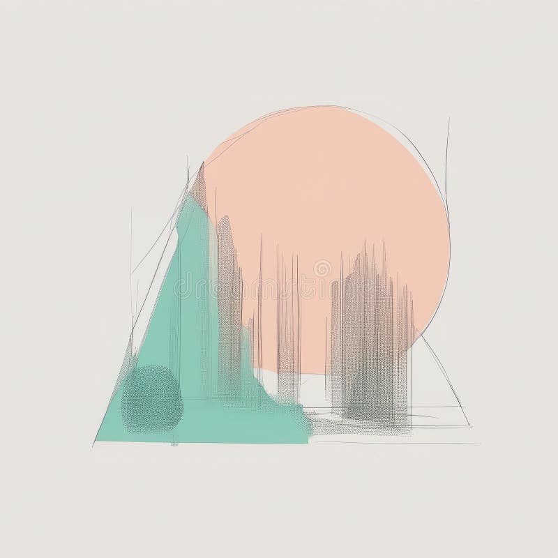 Modern abstract geometric background with dynamic shapes colorful stock illustration