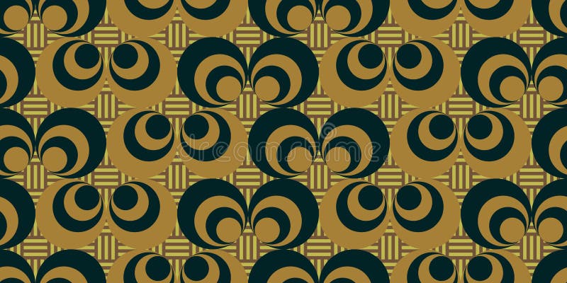 Modern abstract geometric circles seamless pattern royalty free illustration