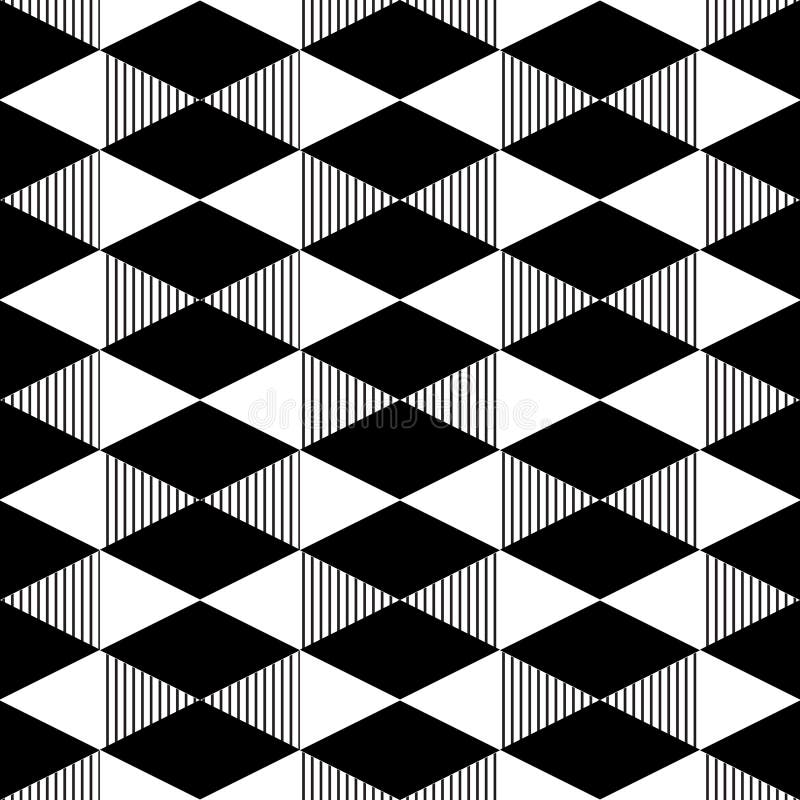 Modern abstract geometric seamless pattern royalty free illustration