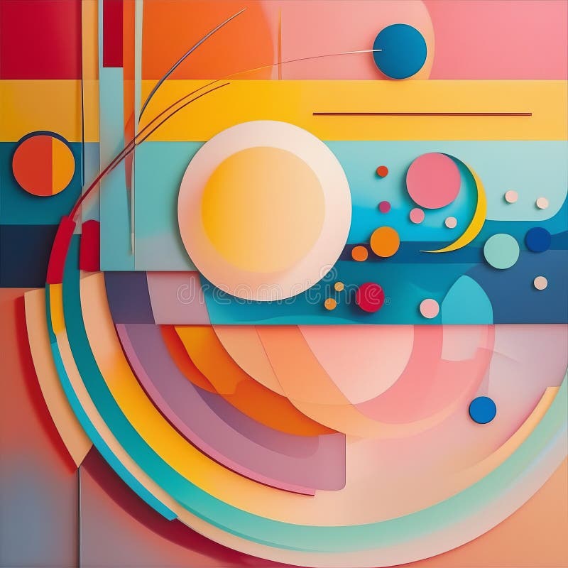 Modern abstract geometric shapes background illustration modern abstract geometric shapes background royalty free illustration