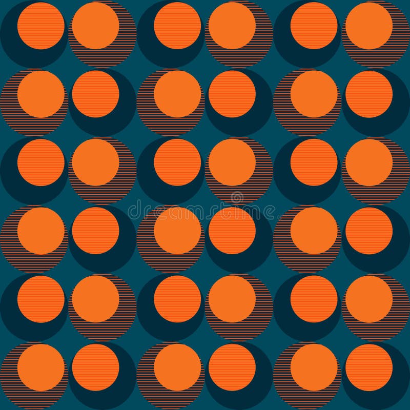 Modern abstract geometric stripes seamless pattern stock illustration