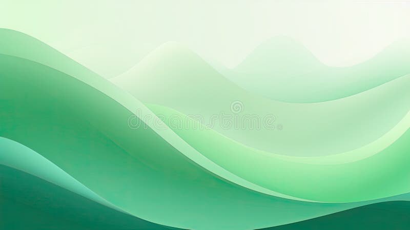 Modern Abstract Green Nature Background, Stock Illustration
