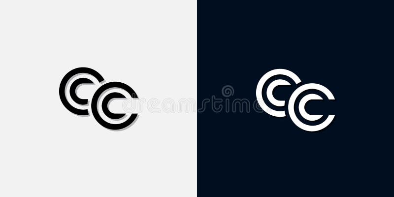 Modern Abstract Initial letter CC logo vector illustration