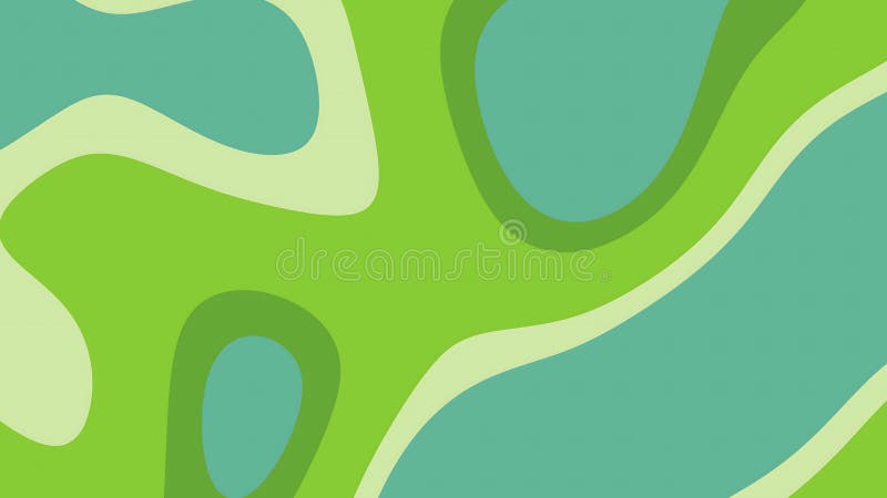 Abstract Green and Blue Organic Papercut Background with Fluid Layers stock illustration