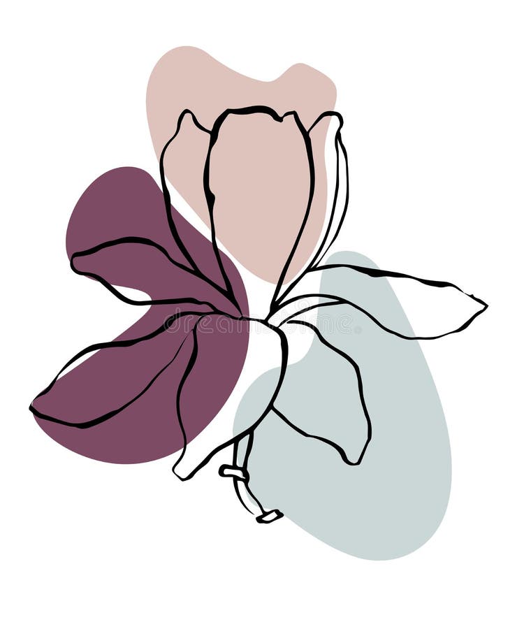 minimalist aesthetic flower drawing