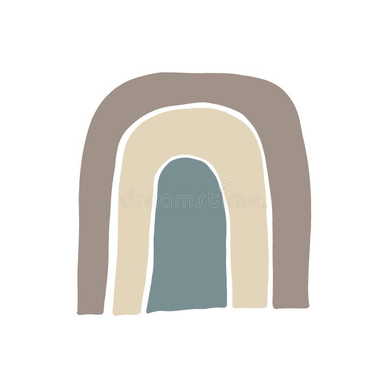 Modern abstract shapes vector background or layout. Pastel scandinavian colors palette royalty free illustration Modern abstract shapes vector background or layout. Pastel scandinavian colors palette royalty free illustration