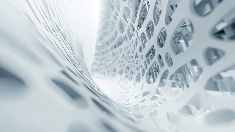 Modern abstract white background with technology-inspired clean design royalty free illustration