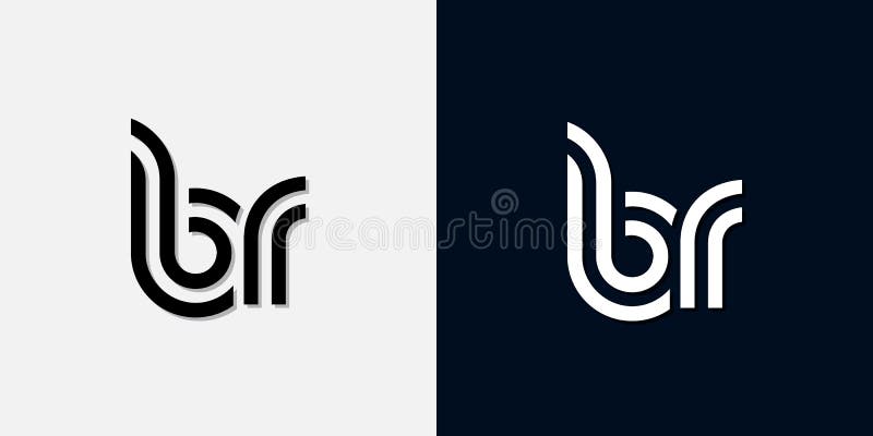 Modern abstrakt logotyp för inledande brev vektor illustrationer