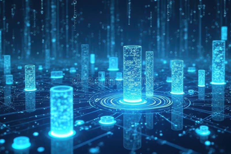 Modern AI Impact Through Advanced Tech stock illustration