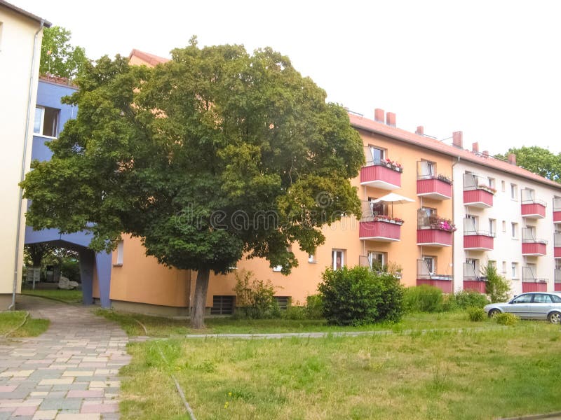 Modern Apartment Building in Berlin, Germany Stock Image Image of