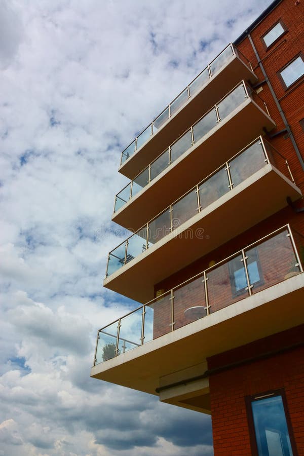 Modern apartments with balcony royalty free stock photography Modern apartments with balcony royalty free stock photography