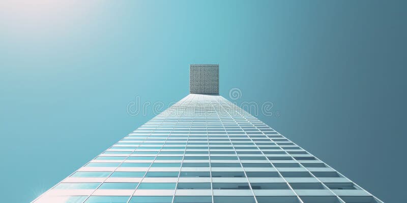 The modern architectural building or skyscraper with bright blue sky. AIG42. stock photos
