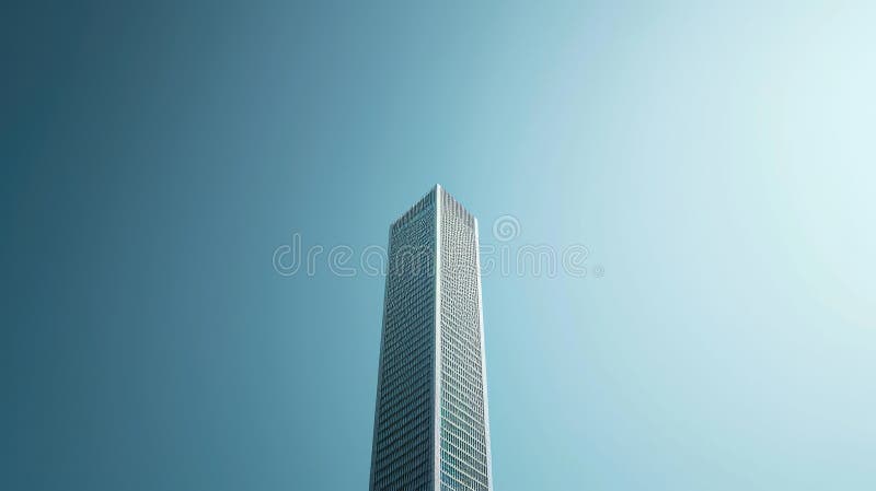 The modern architectural building or skyscraper with bright blue sky. AIG42. royalty free stock photo