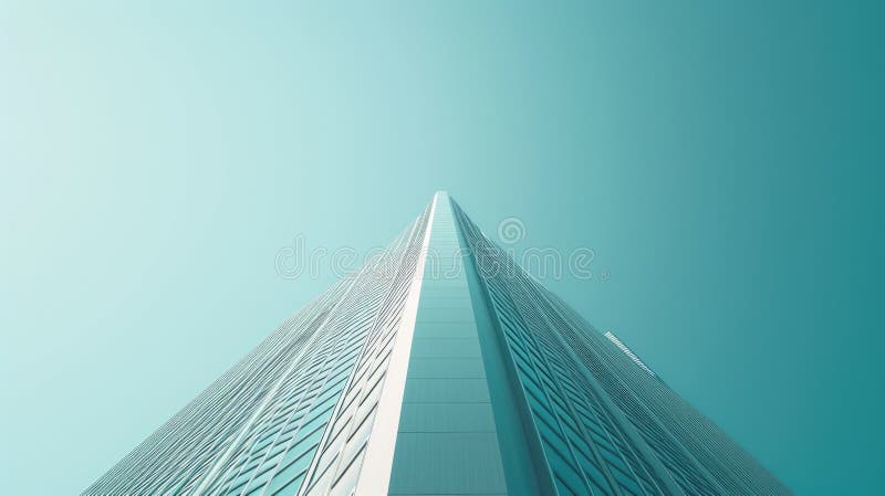 The modern architectural building or skyscraper with bright blue sky. AIG42. royalty free stock photo