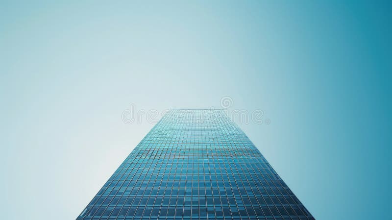 The modern architectural building or skyscraper with bright blue sky. AIG42. royalty free stock photography