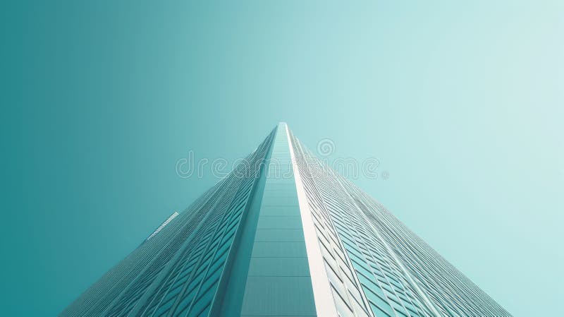 The modern architectural building or skyscraper with bright blue sky. AIG42. royalty free stock images