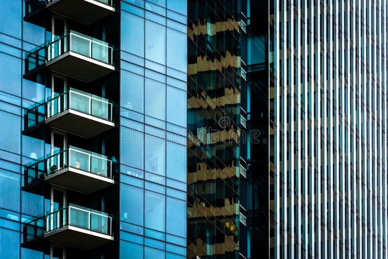 Modern architectural details in Philadelphia, Pennsylvania. royalty free stock photo