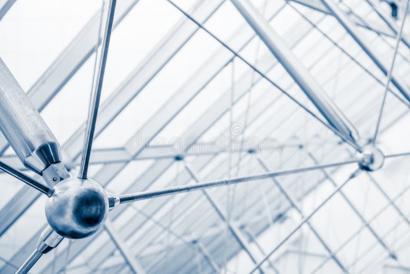 Modern Architectural Skylight Structure Details stock photography