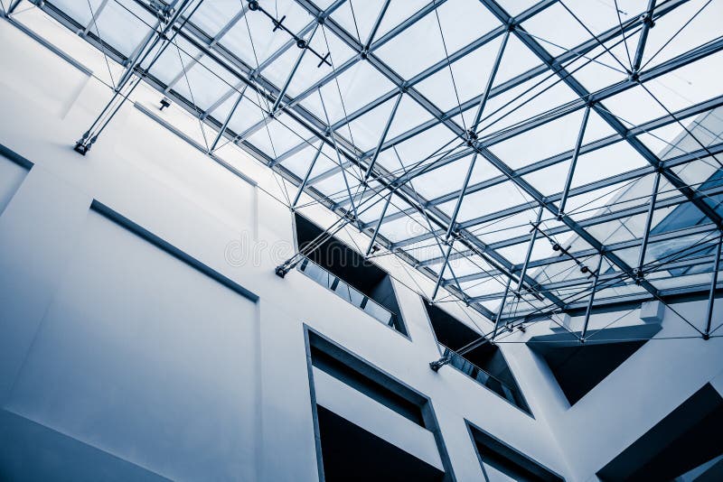 Modern Architectural Skylight Structure stock photo