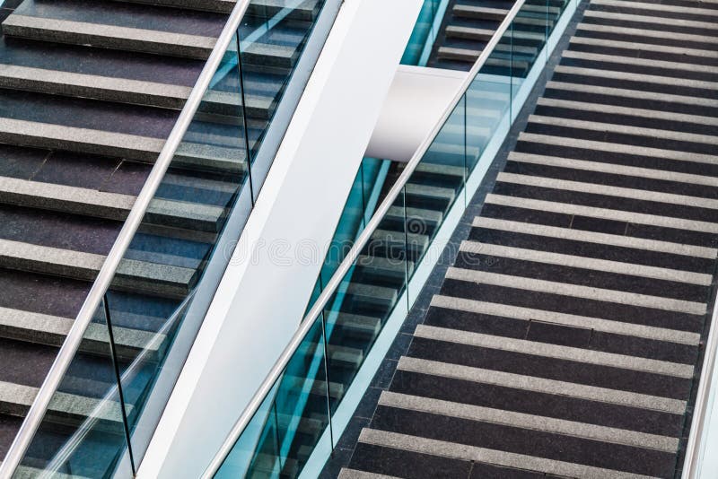 Modern Architectural Staircase Detail stock photography