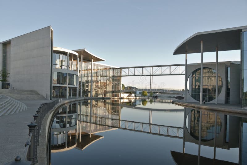 Modern Architecture in Berlin Stock Image - Image of glass, river: 14823677