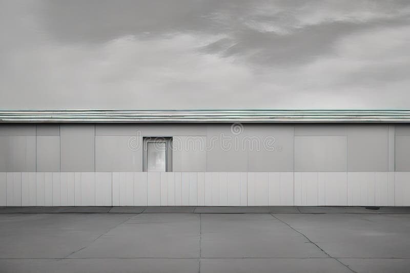 Modern architecture of the citymodern architecture of the city3 d render of an empty white building stock illustration