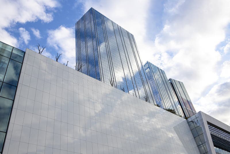 Modern architecture corporate office building located at Sao Paulo, Brazil