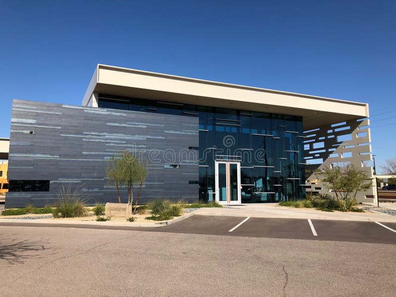 Modern Design of a Bank in Gilbert Arizona. Editorial Stock Photo Image of investing, finance