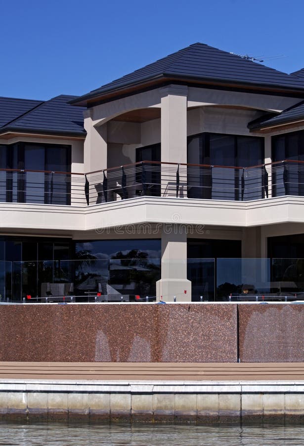 Modern Architecture, Waterside living royalty free stock image