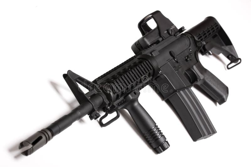 Modern army weapon. M4 RIS carbine.