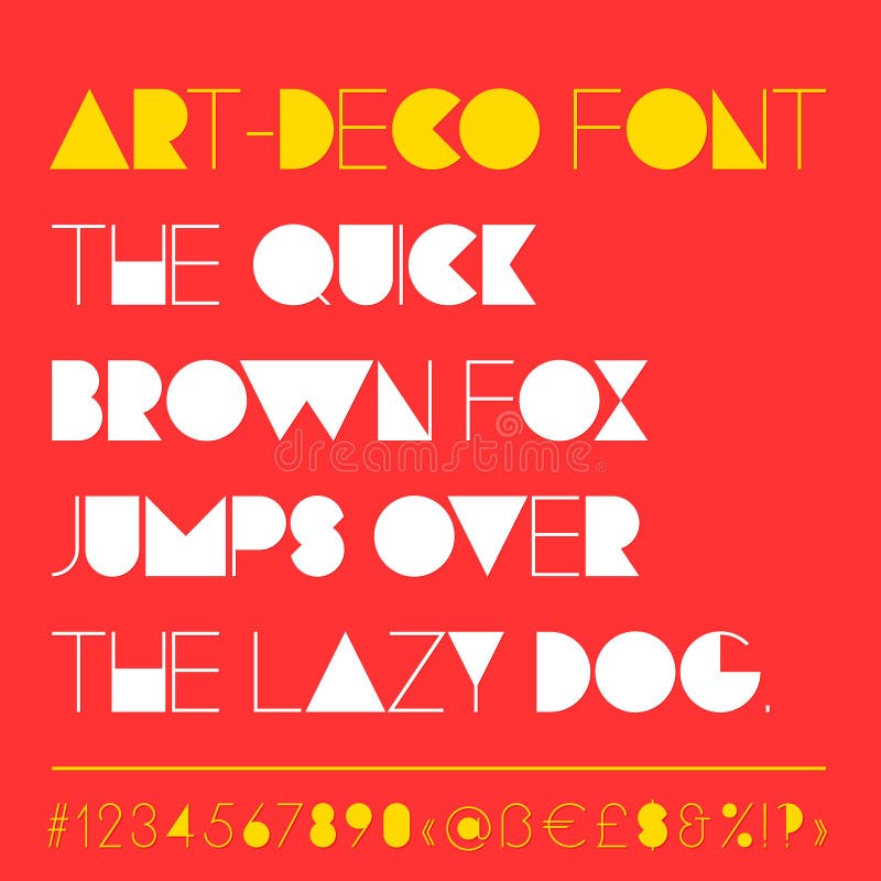 Modern art-deco related font between retro and futuristic style. royalty free illustration Modern art-deco related font between retro and futuristic style. royalty free illustration